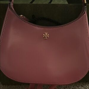 Tory Burch Pink Shoulder Bag Sleek Design
